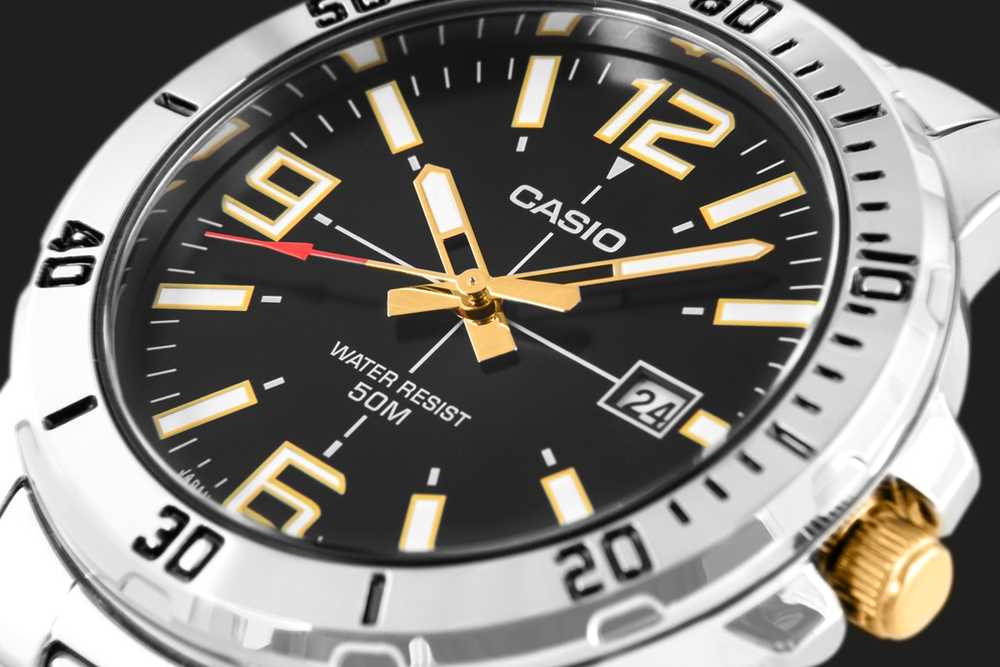 Laikrodis CASIO MEN'S WATCH MTP-VD01SG-1B + BOX