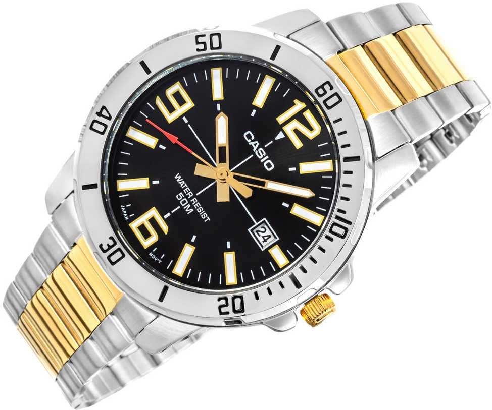 Laikrodis CASIO MEN'S WATCH MTP-VD01SG-1B + BOX
