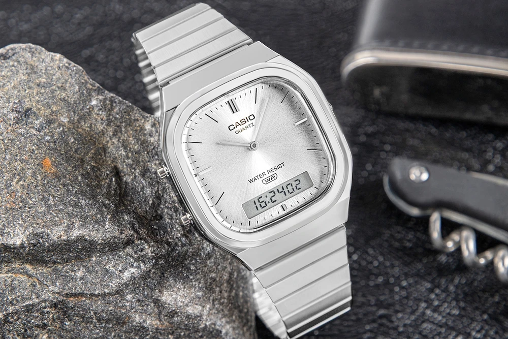Casio Collection Vintage Vyriškas laikrodis CASIO VINTAGE AQ-240E-7AEF + dėžutė