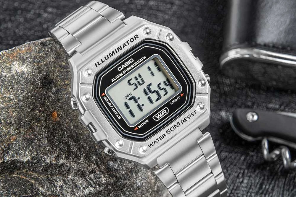 Casio VYRIŠKAS LAIKRODIS W-218HD-1A + DĖŽUTĖ