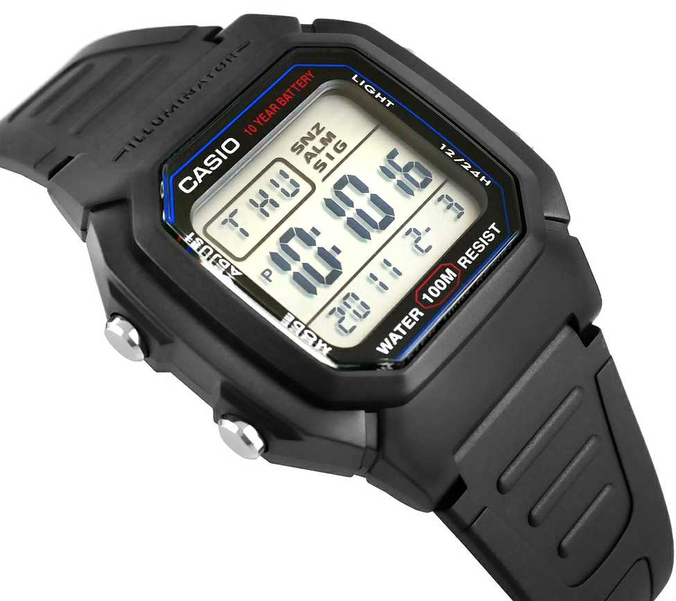 VYRIŠKAS LAIKRODIS CASIO W-800H-1A (zd100a) – CLASSIC + BOX