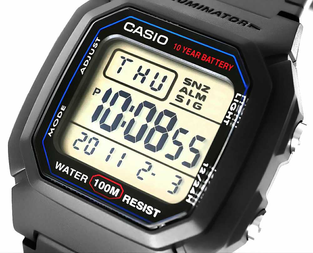 VYRIŠKAS LAIKRODIS CASIO W-800H-1A (zd100a) – CLASSIC + BOX