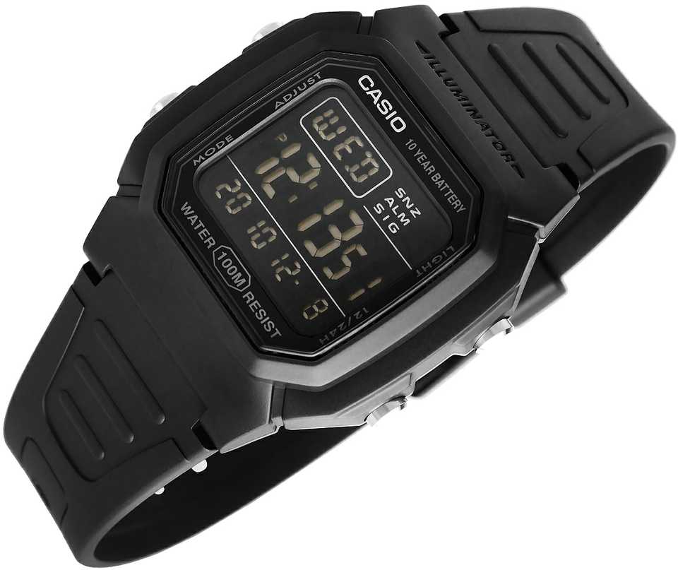 VYRIŠKAS LAIKRODIS CASIO W-800H-1BVES CLASSIC + DĖŽUTĖ