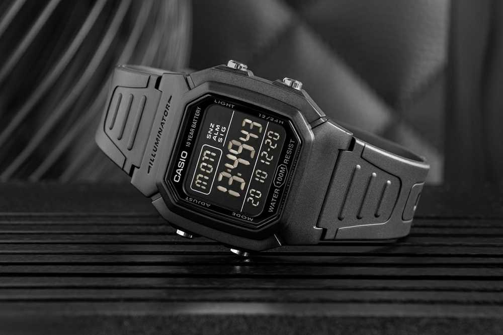 VYRIŠKAS LAIKRODIS CASIO W-800H-1BVES CLASSIC + DĖŽUTĖ