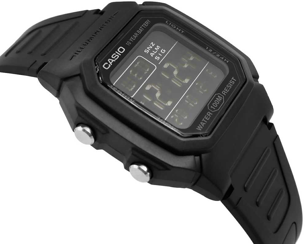 VYRIŠKAS LAIKRODIS CASIO W-800H-1BVES CLASSIC + DĖŽUTĖ