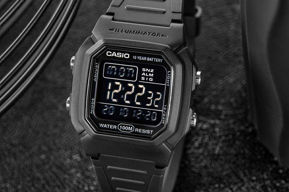 VYRIŠKAS LAIKRODIS CASIO W-800H-1BVES CLASSIC + DĖŽUTĖ