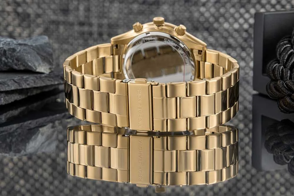 Vyriškas laikrodis + Kortelių dėklas MICHAEL KORS MK1076SET + Dėžutė