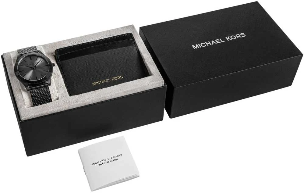 Vyriškas laikrodis + Dėklas na karty MICHAEL KORS MK1085SET + BOX