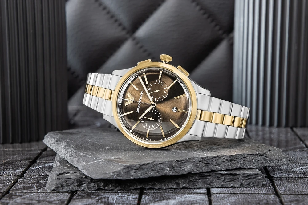 Vyriškas laikrodis Emporio Armani Dario Chronograph AR80084SET + BOX