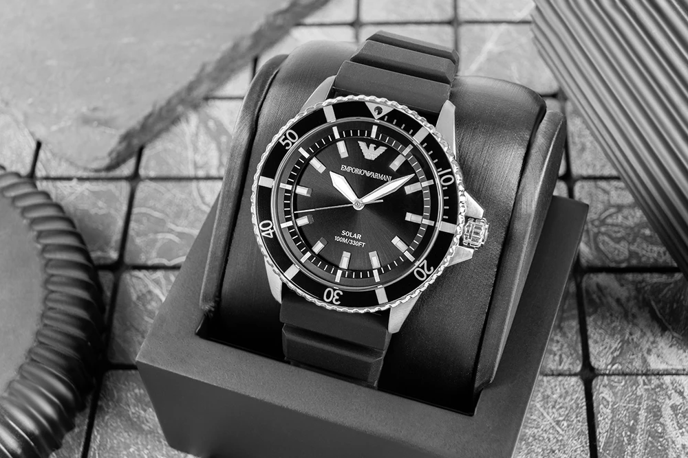 Vyriškas laikrodis Emporio Armani World Explorer Solar AR11788 + BOX