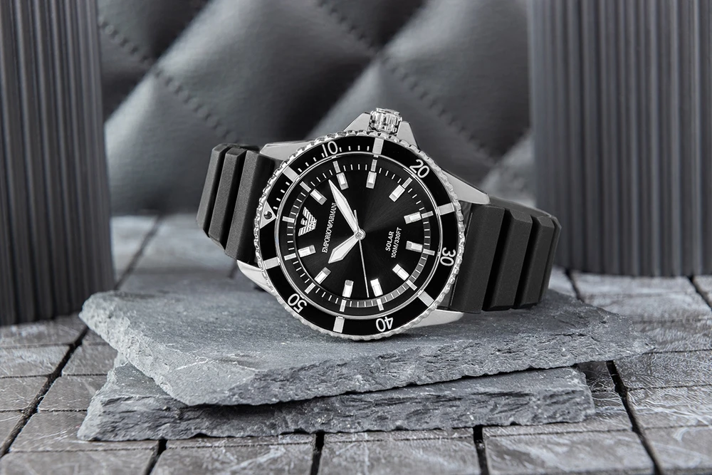 Vyriškas laikrodis Emporio Armani World Explorer Solar AR11788 + BOX