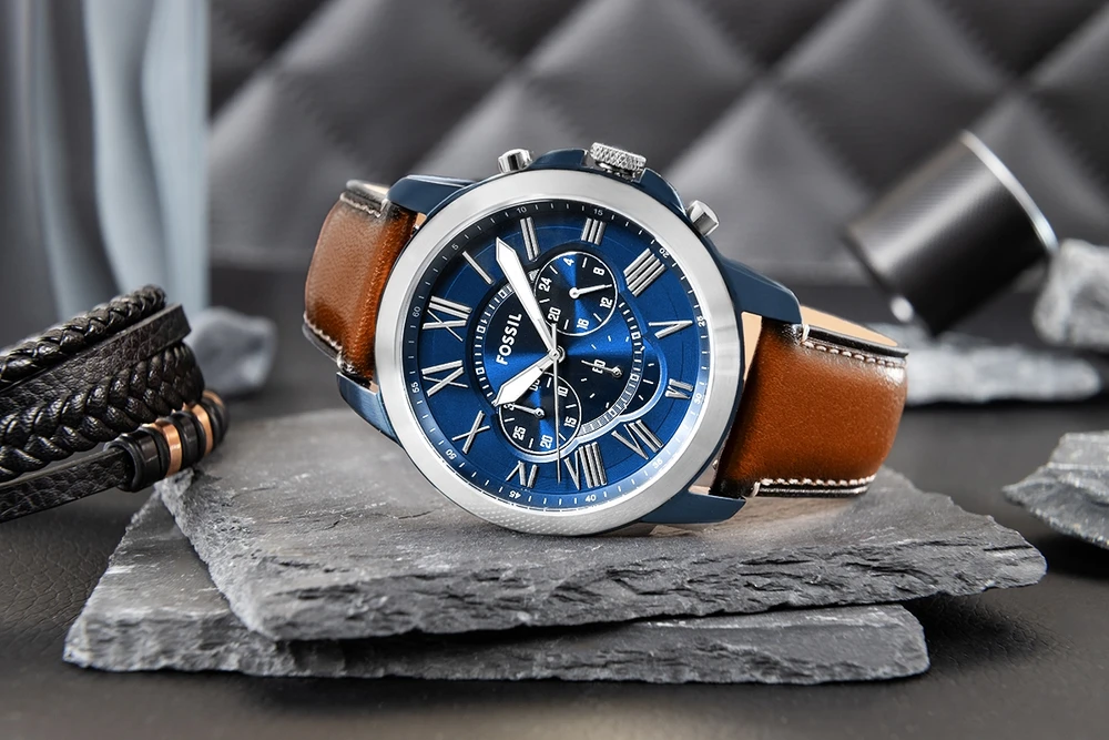 Vyriškas laikrodis FOSSIL Grant Leather FS5151 + BOX
