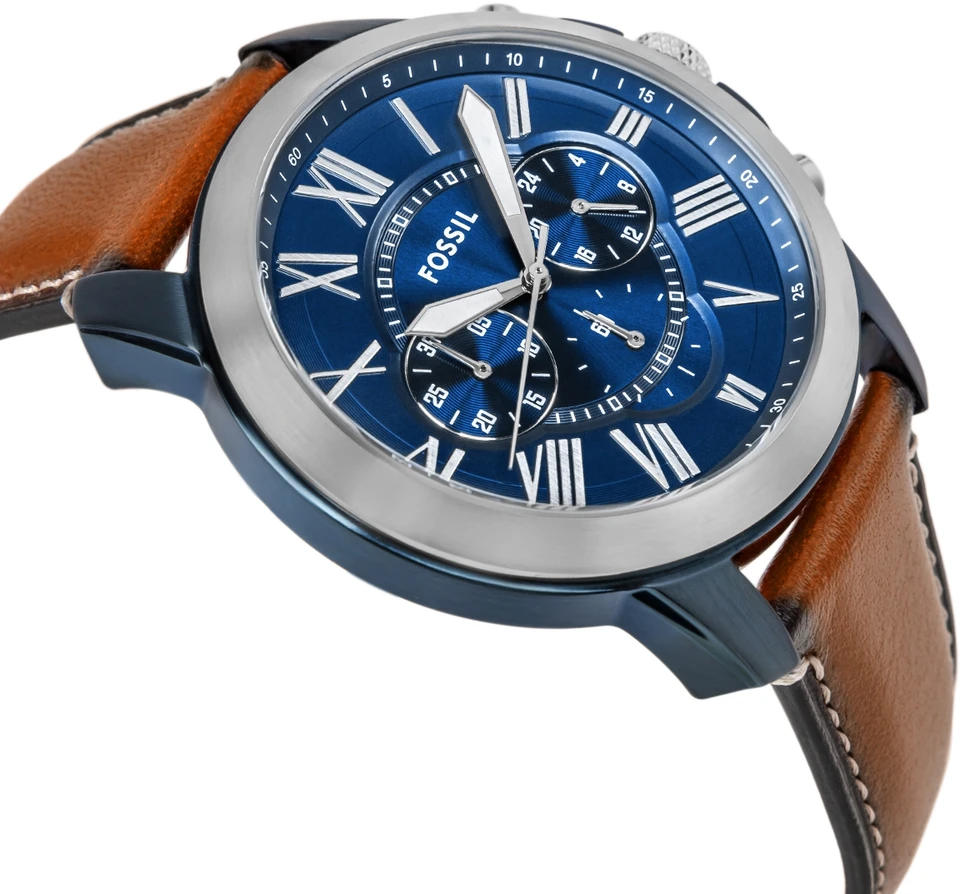Vyriškas laikrodis FOSSIL Grant Leather FS5151 + BOX
