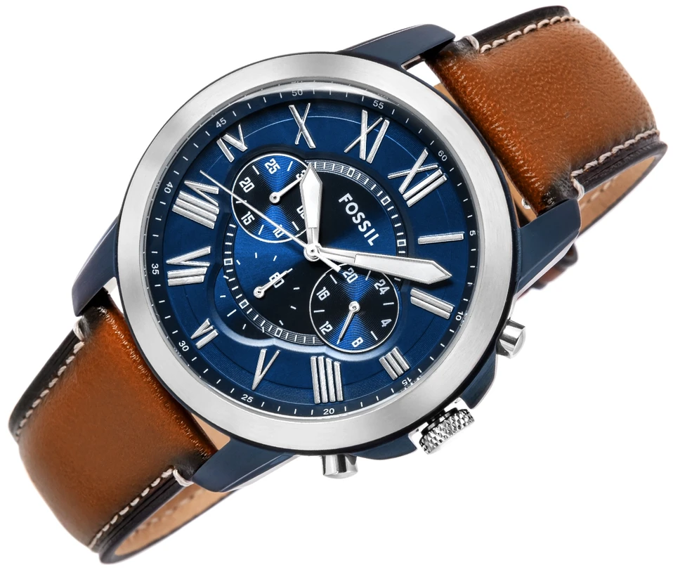 Vyriškas laikrodis FOSSIL Grant Leather FS5151 + BOX