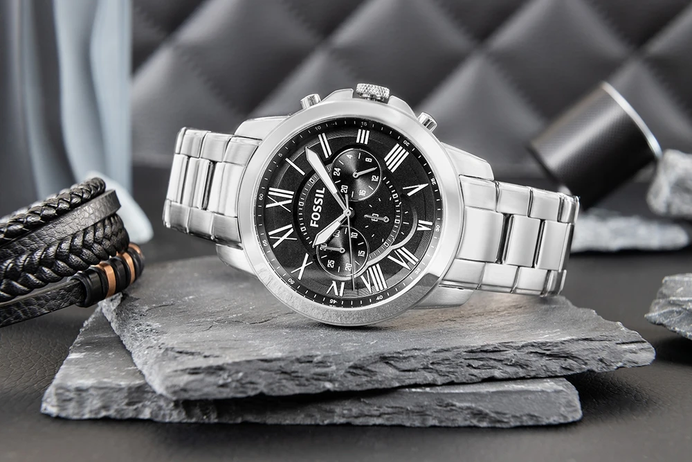 Laikrodis FOSSIL FS4736. Kvarcas, Juoda Spalva. Unisex.