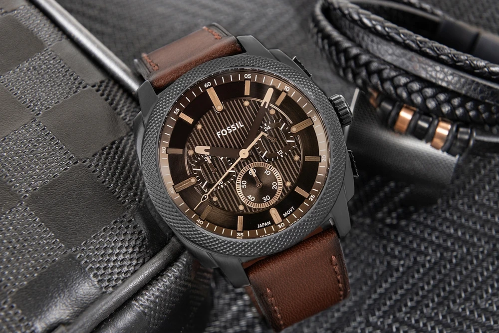 Vyriškas laikrodis FOSSIL Machine Chronograph FS6101 + BOX