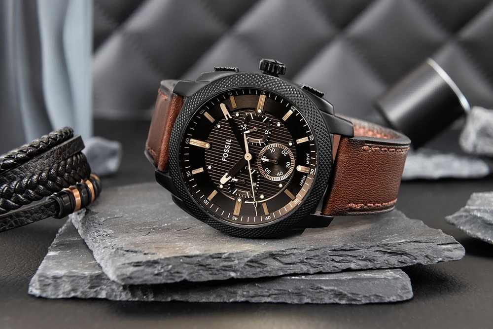 Vyriškas laikrodis FOSSIL Machine Chronograph FS6101 + BOX