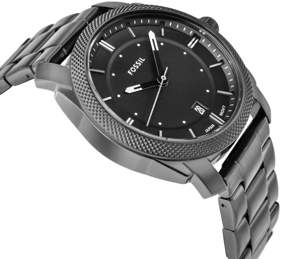 Vyriškas laikrodis FOSSIL Machine Pilkas FS4774 + BOX