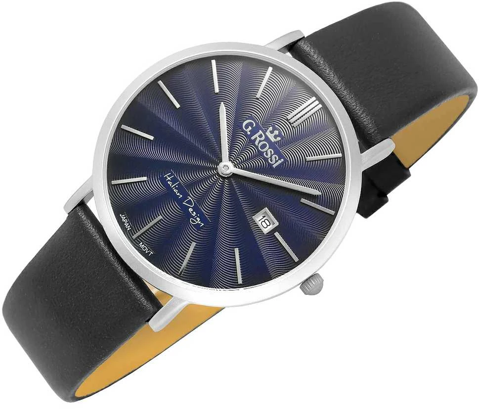 Laikrodis vyrams G. ROSSI - 10853A - SLIM (zg184b) + dėžutė