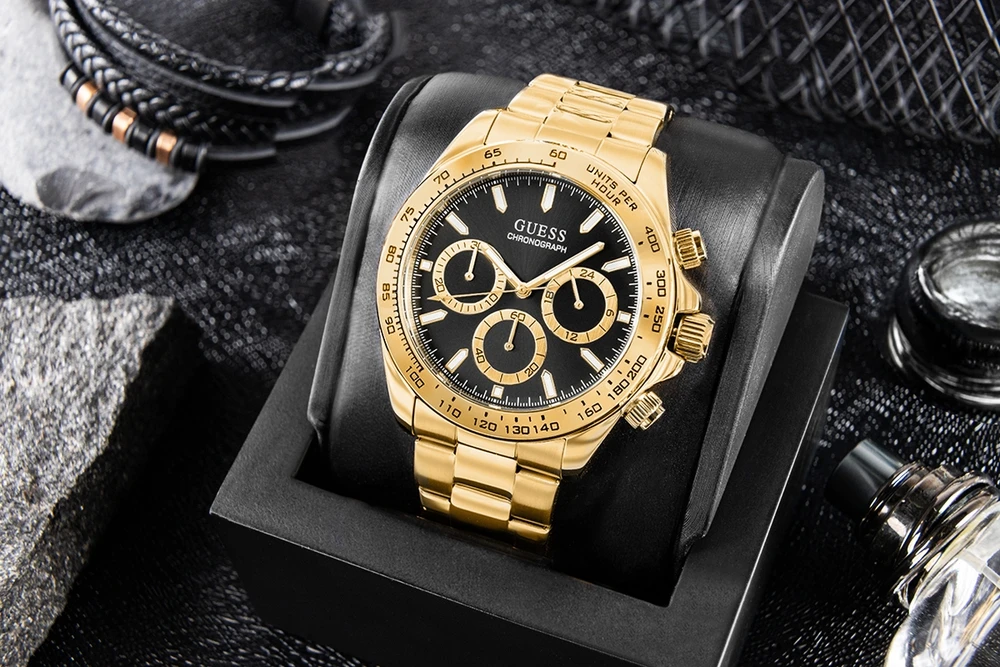 Vyriškas laikrodis Guess Sport Arthur Chronograph GW1058G2 + dėžutė