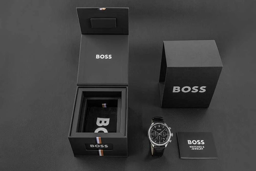 Rankinis laikrodis HUGO BOSS 1514049 (vyrams), pilka, dydis 45 mm