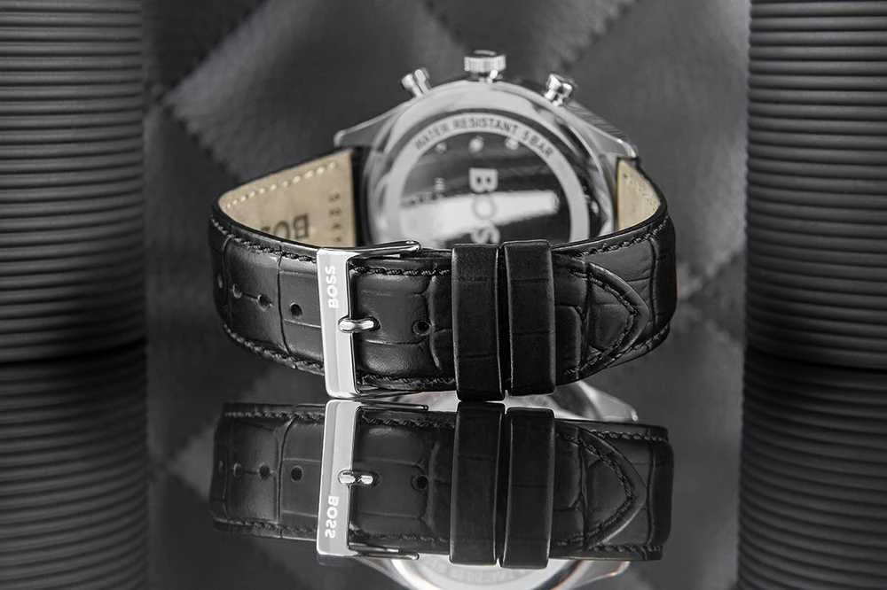 Rankinis laikrodis HUGO BOSS 1514049 (vyrams), pilka, dydis 45 mm
