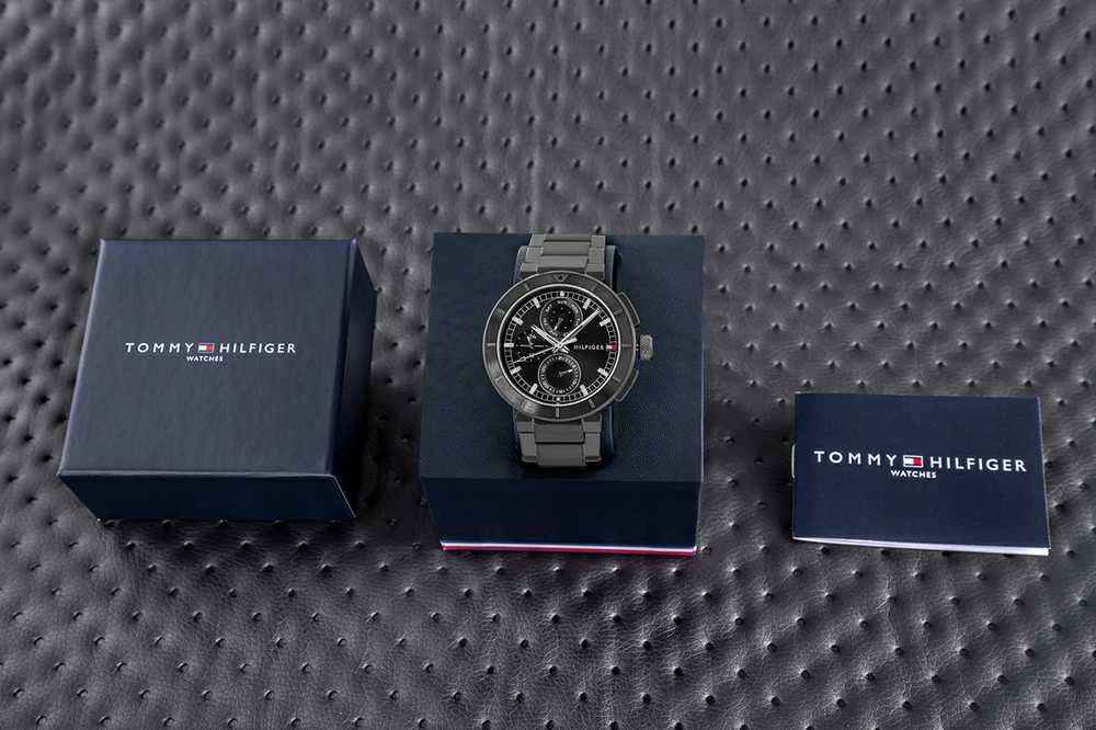 Laikrodis TOMMY HILFIGER 1792119. Kvarcas, Juoda Spalva. Vyriški.