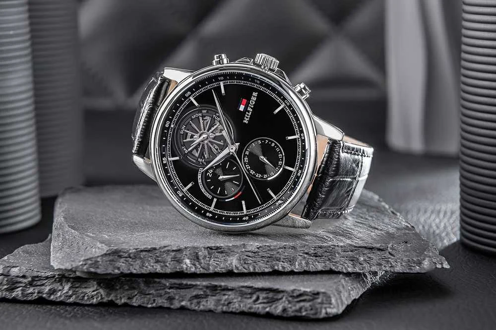 Laikrodis TOMMY HILFIGER MEN'S WATCH 1710605 Steward Open Heart + BOX