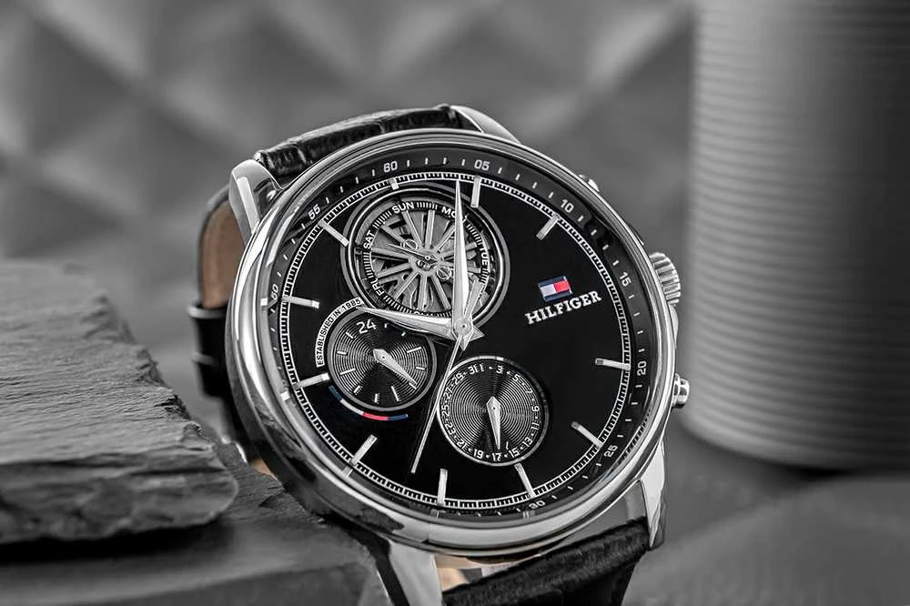 Laikrodis TOMMY HILFIGER MEN'S WATCH 1710605 Steward Open Heart + BOX