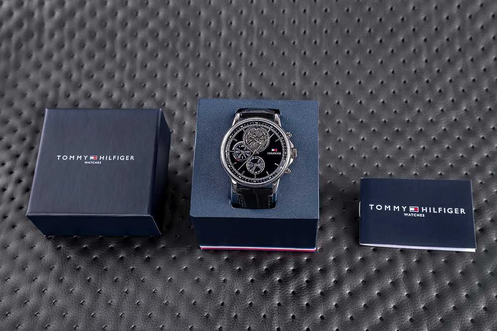 Laikrodis TOMMY HILFIGER MEN'S WATCH 1710605 Steward Open Heart + BOX