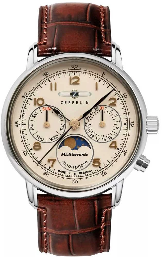 Laikrodis Zeppelin Mediterranee Moonphase 9636-5