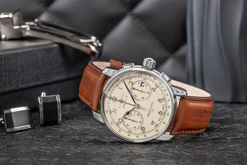Vyriškas laikrodis ZEPPELIN Mediterranee Chronograph 9670-5 + BOX