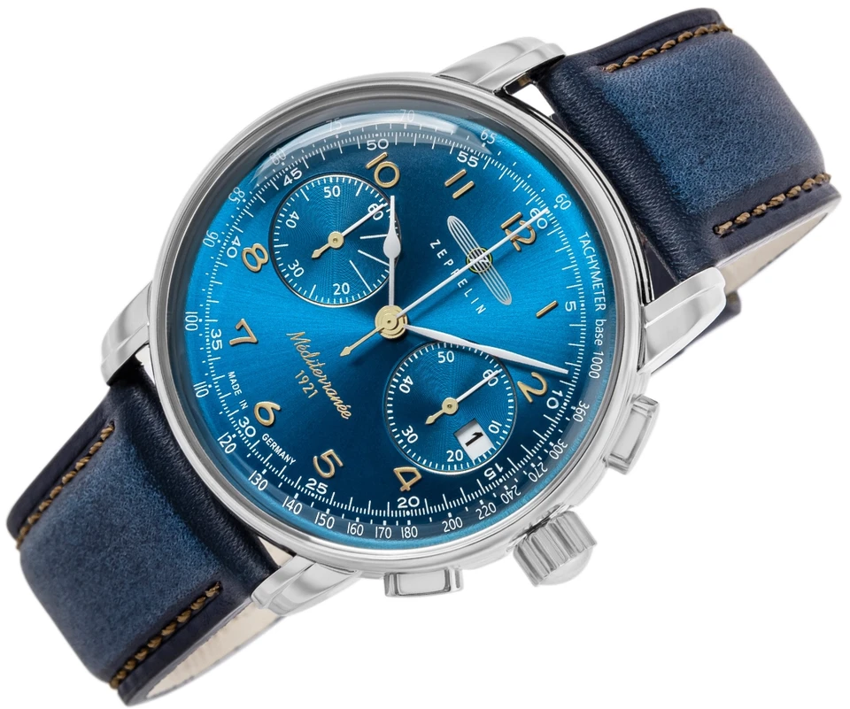 Laikrodis Zeppelin Mediterranee 96703, 42 mm