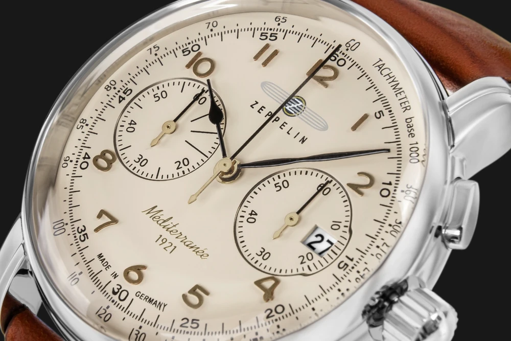 Vyriškas laikrodis ZEPPELIN Mediterranee Chronograph 9670-5 + BOX