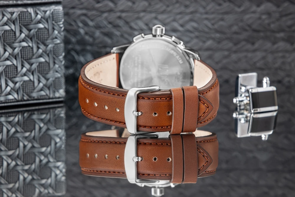 Vyriškas laikrodis ZEPPELIN Mediterranee Chronograph 9670-5 + BOX
