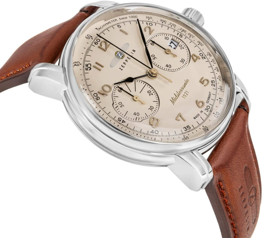Vyriškas laikrodis ZEPPELIN Mediterranee Chronograph 9670-5 + BOX