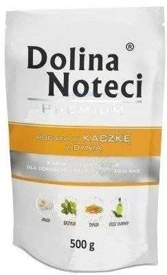 Visavertis konservuotas pašaras visų veislių suaugusiems šunims Dolina Noteci PREMIUM su antiena ir moliūgu 500g