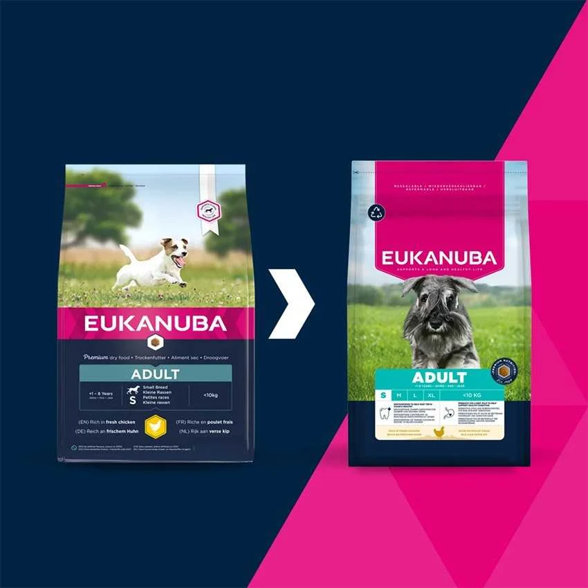 Eukanuba „Euk“ suaugusių mažų veislių šunų maistas, 15 kg