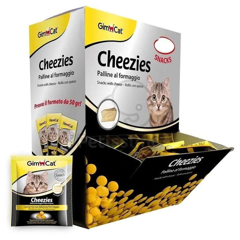 Gimborn GimCat Cheezies skanėstai katėms su sūriu 10g