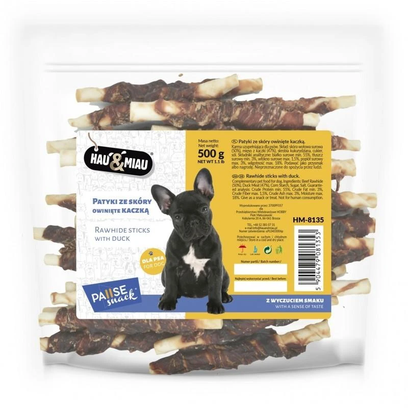 Hau&Mau Hau&amp;Miau balti pagaliukai apsukti antiena 500g