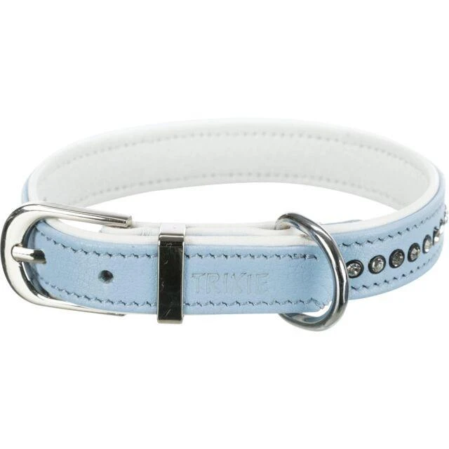 TRIXIE Active Comfort Antkaklis su akmenukais, XXS-XS 17-21cm/12 mm, šv. žydras