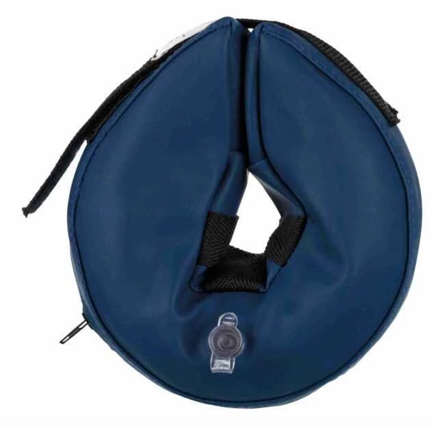 TRIXIE Apsauginė apykaklė, pripučiama, M-L: 45-57 cm/11 cm, mėlyna