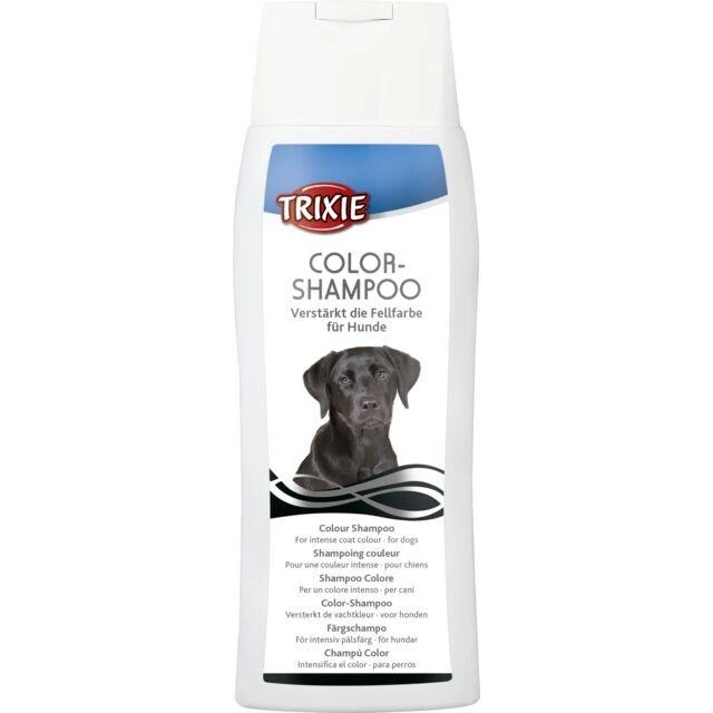 Trixie Colour juodas 250ml šampūnas šunims tamsiu kailiu