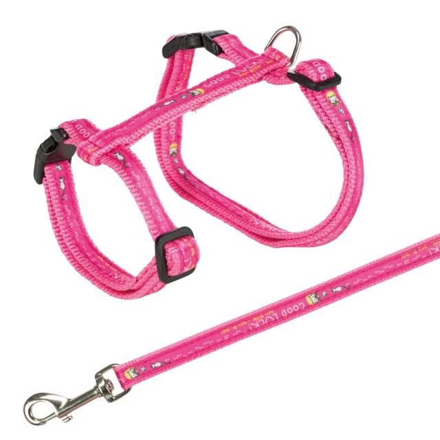 Trixie Komplektas katei nailoninis su petnešom,XL,34-57 cm/13mm, 1,20m