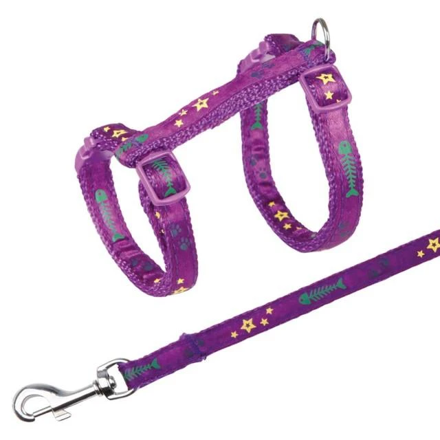 Trixie Komplektas katei nailoninis su petnešom,22-36 cm/10mm, 1,20m