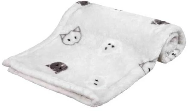 TRIXIE Mimi pilkas pliušinis pledas su kačiukais