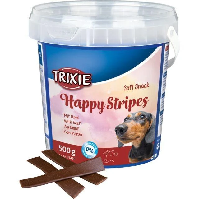 TRIXIE skanėstai šunims, minkštas užkandis Happy Juostelės 500g