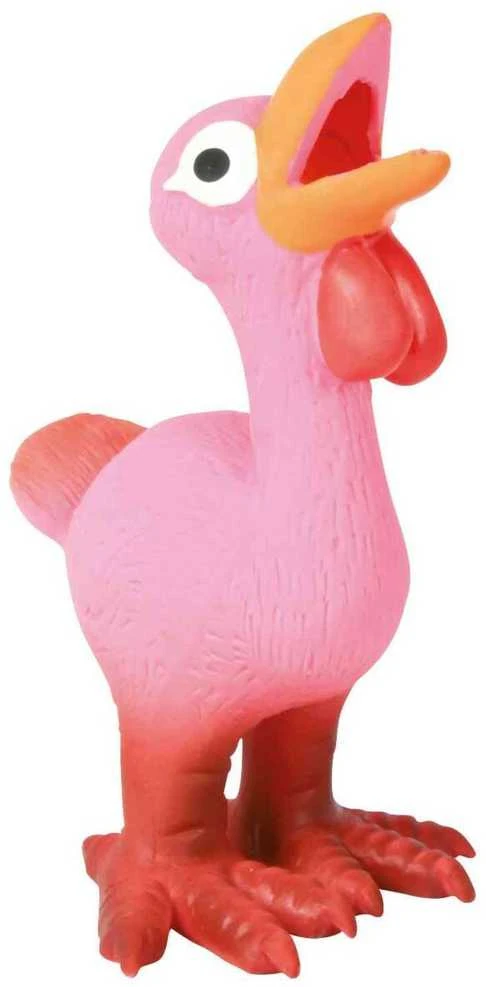 Trixie Šunų žaislas višta, lateksinis, įvairiaspalvis, 14 cm