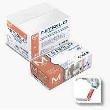 Baltos nitrilinės pirštinės SANTEX Nitriflex Baltas Soft 100 vnt., 3,5 g - M