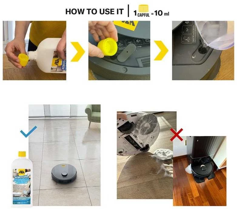 FILA ROBOSHINE 1 l, valiklis robotams siurbliams/šluotoms